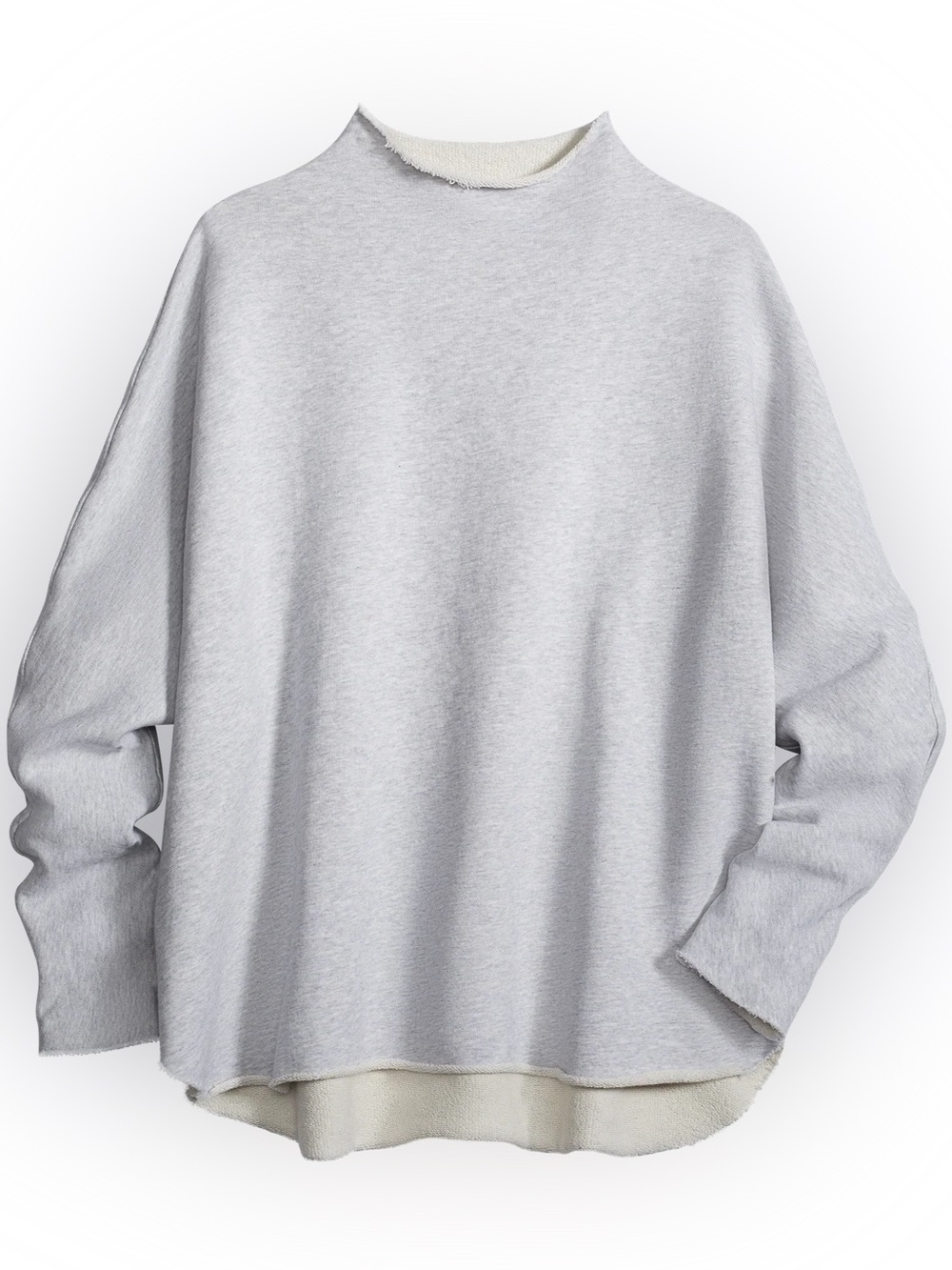 FRANK & EILEEN Striped Effie Long-Sleeve Funnel Neck Capelet